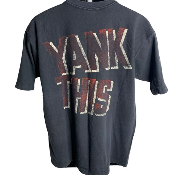 Vintage 90s Damn Yankees T Shirt XL Black Crewneck Single Stitch Short Sleeve - Picture 4 of 8